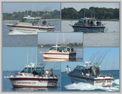 All 5 Dumper Dan Boats heading out to catch more fish!